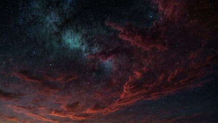 Fototapeta premium Modern design featuring the sky is full of stars and clouds - Generative AI
