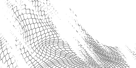 Mesh texture for fishing nets. Grunge pattern for sportswear or soccer goal, volleyball net, basketball hoop, hockey, athletics. Mesh background © Qiana