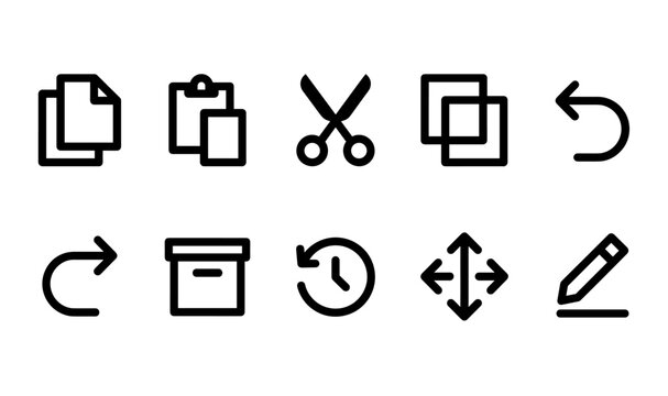 document actions icons