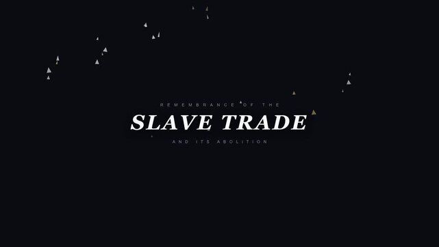 Slave Trade Historical Text Cinematic Textured Film Grain Dark Motion Graphics Documentary Intro Title Sequence for Education Social Issue History Production