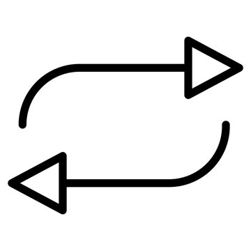 repeat buttons simple icon