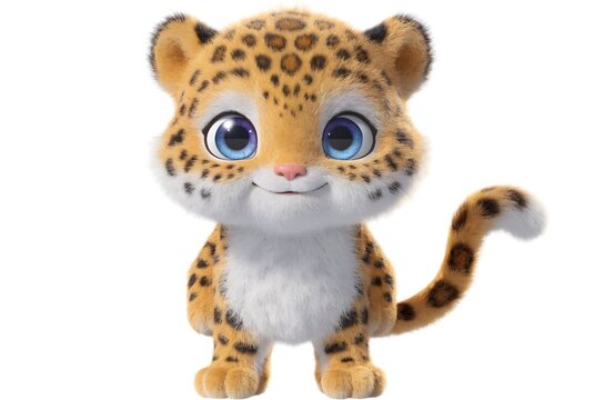 Render Baby Leopard Cute High Resolution Picture