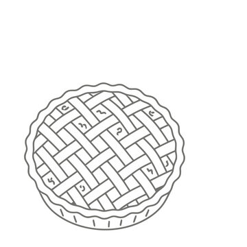 Pie with lattice crust