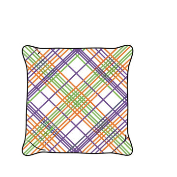 Plaid Pattern Pillow