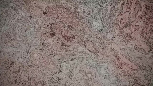 Abstract fluid marble texture background with swirling organic patterns in muted pink, brown, and grey tones, creating a dynamic and modern visual effect for creative projects.
