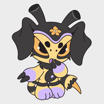 Cute cartoon bee. Funny character. Cartoon character design.