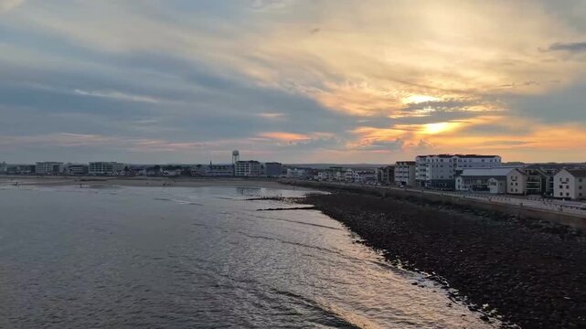 Afternoon Sunset over Hampton Beach NH New Hampshire
