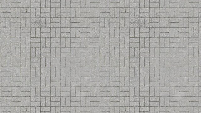 Grey Paving Stone Texture Forms a Seamless Loop Background Pattern.