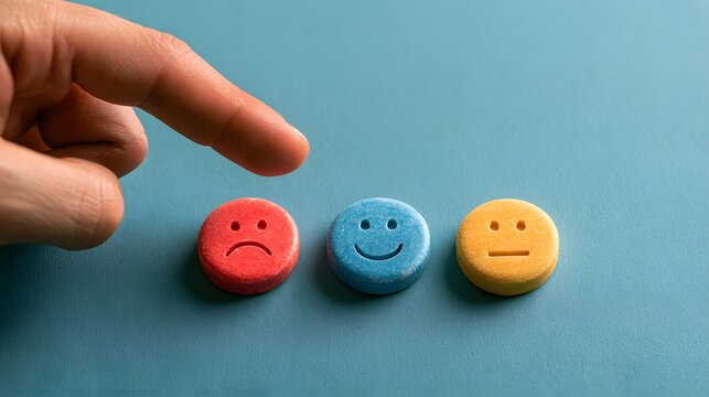 Positive around colorful customer feedback panel / 色鮮やかな顧客評価画面
