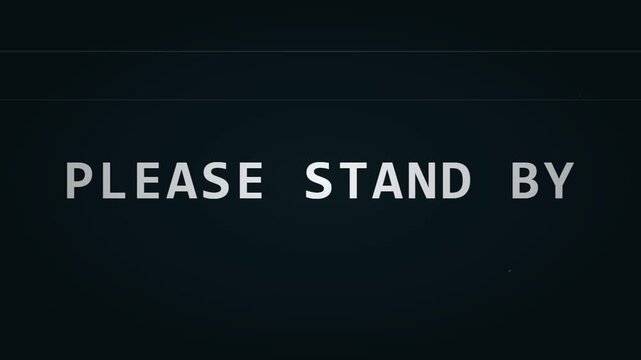 Broadcast Placeholder Please Stand By Screen For Video.