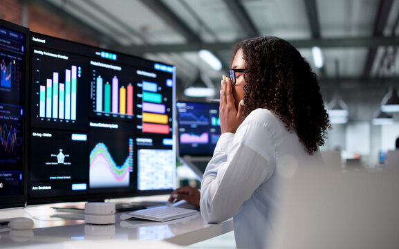 Young Financial Analyst Looks Stressed