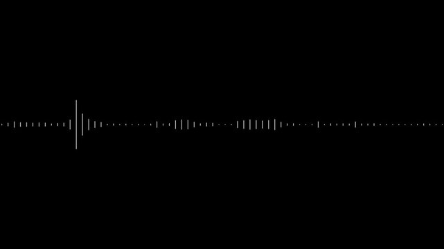 abstract audio wave motion equalizer on black background. audio waveform abstract music waves oscillation modern. Music line graph, sound wave digital frequency spectrum 4k video animation.