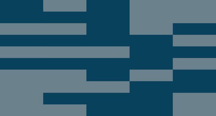 Obraz premium A minimalist arrangement of blue-gray rectangular blocks on dark blue, forming a clean geometric rhythm with balanced spacing.