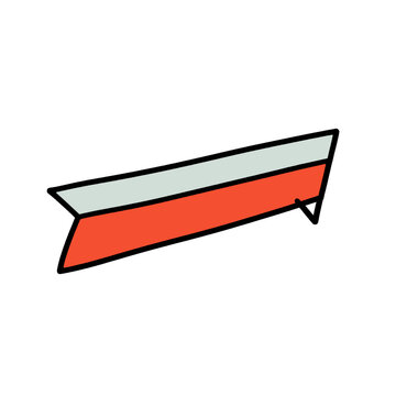 Red and Grey Comic Speech Box Banner Design Element