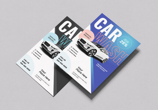 Car Wash Flyer Layout
