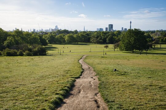 London, UK - May 18, 2026: Primrose Hill in the Morning