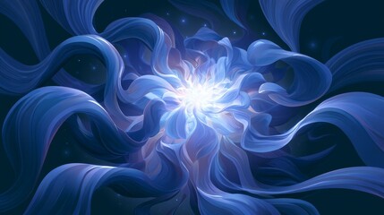 Obraz premium Folded Space Time Around a Quantum Jump Singularity