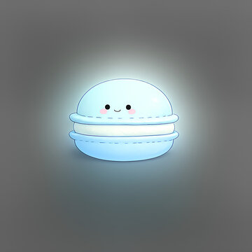 pastel blue macaroon