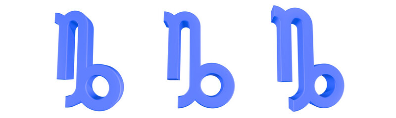 capricorn sign icon 3d render © Rani