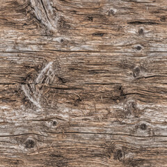 Fototapeta premium Old Aged Weathered Wood Texture Seamless Natural Knotted Wooden Board Background