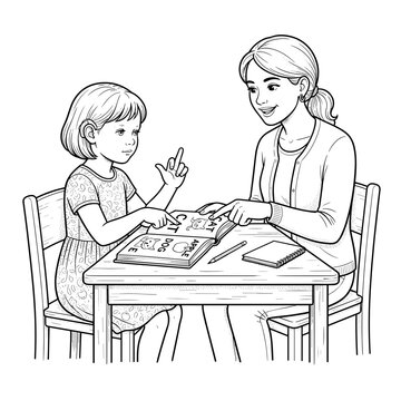Deaf child learning to read with tutor for education blogs special needs websites sign language learning