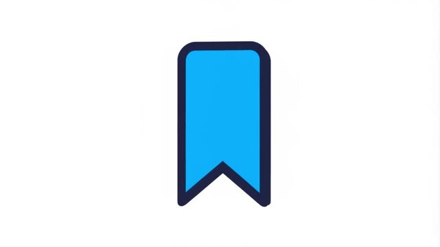 Simple Blue Bookmark Icon