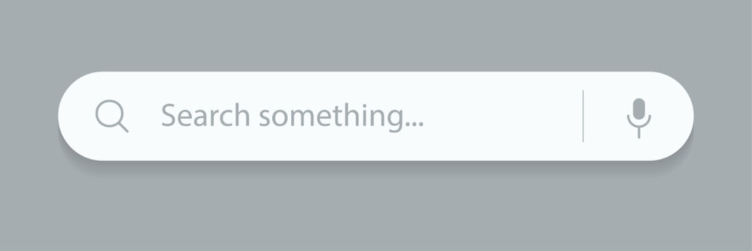 Search bar form vector for website user interface. search address and navigation bar and voice icon. vector Illustration