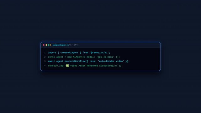 Cyberpunk Code Generation Terminal Window Motion Graphic With Syntax Highlighting Text Wipe