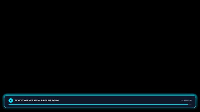 Futuristic Holographic Video Player Frame Overlay Motion Graphic With Timeline Bar And Play Button