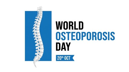 Obraz premium World Osteoporosis Day, spine, health awareness