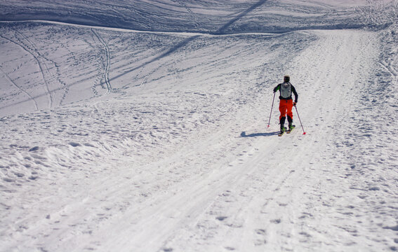 Skiers of all ages have a blast on the snow-covered ski slopes