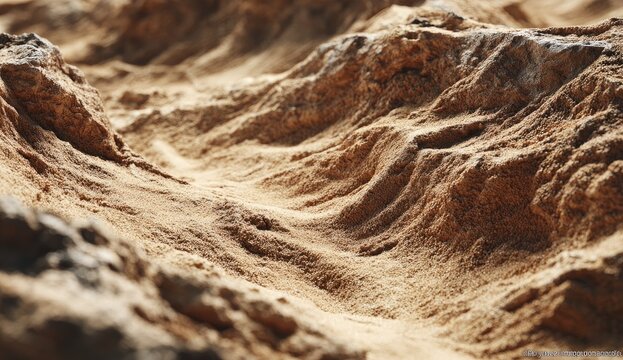 Close-up desert landscape texture