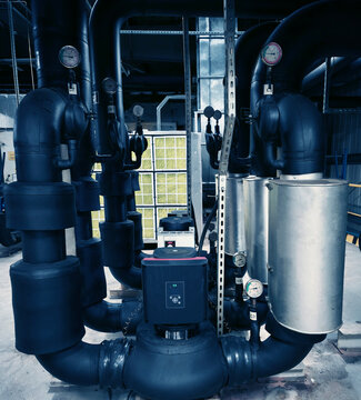 Engineered layout showcasing organized industrial piping and inspection features