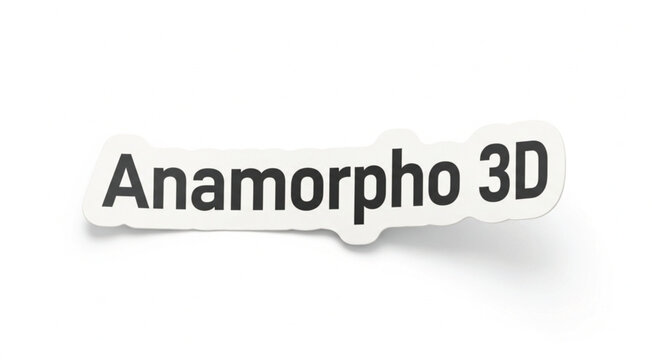 Black 'Anam' text on a white background sticker label