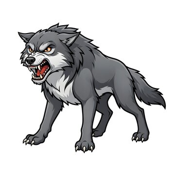 Cartoon_angry_wolf_isolated_white