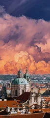 St. Nicholas Church under a dramatic cloudy sky in Prague © Great Brut Here