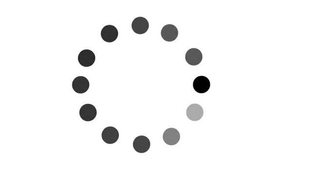 Loading animation simple circle graphic motion element