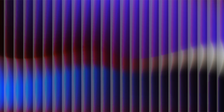 PrintAbstract dark blue and red background featuring shimmering fluid with a streaked effect. Refraction through ribbed and wavy glass.