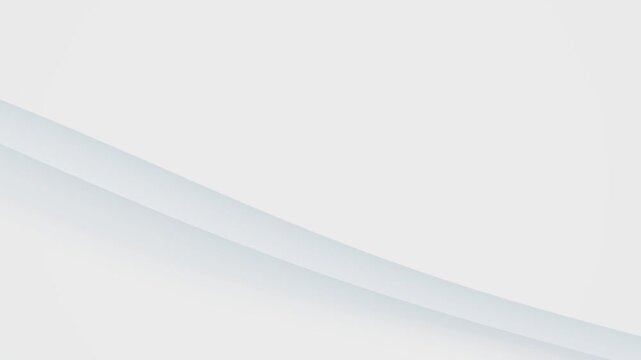 Abstract white motion graphic background featuring smooth diagonal flowing layers for modern presentation and clean corporate branding.