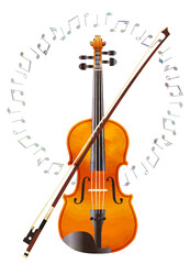violin and bow © NANANAMUu