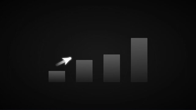 Abstract geometric cubes, minimalist 3D animation with smooth motion blur, dark gradient background, cinematic lighting, seamless loop, symbolizing modernity, progress, and digital transformation