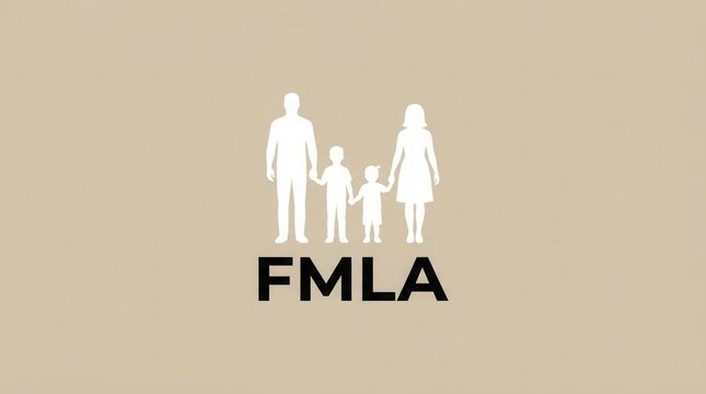 FMLA Poster: Parents and Children Illustration for Family Medical Leave Act Compliance Poster