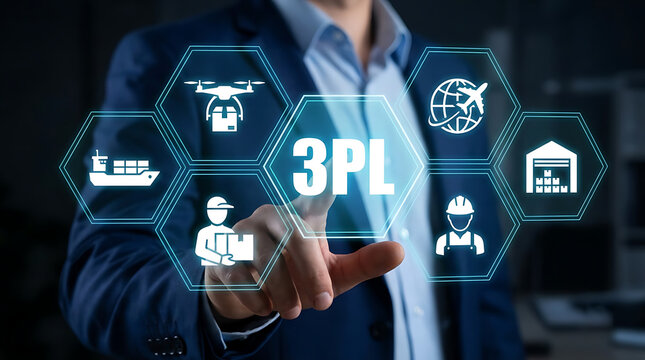 Smart 3PL Third Party Logistics Platform with Digital Supply Chain Management, Warehouse Operations, Shipping, Distribution and Business Automation Technology