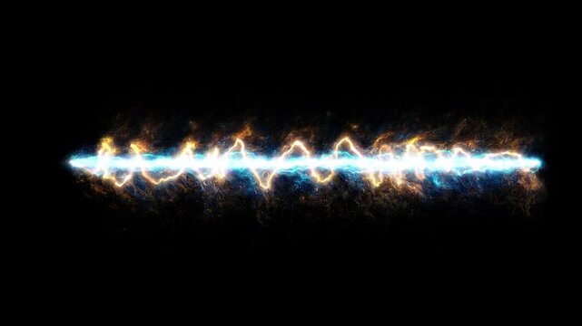 Sci Fi Plasma Beam Laser Effect with Alpha Style Background