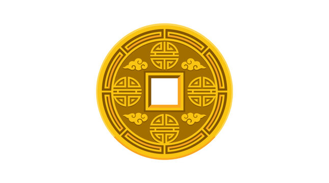 Traditional Chinese vector design element with oriental patterns and cultural ornaments, high-resolution graphic isolated on white background for Lunar New Year and festive projects.