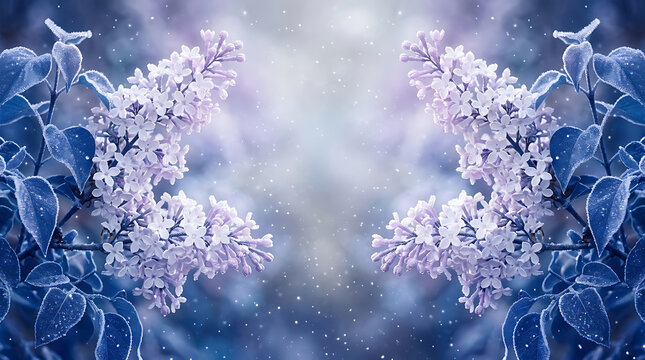 Mystical underwater scene with glowing white flowers and ethereal light rays