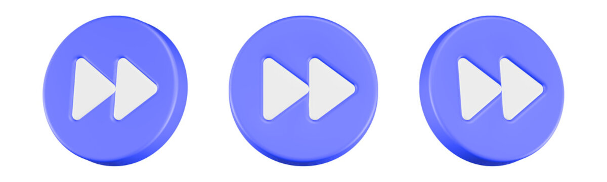 forward icon 3d render design