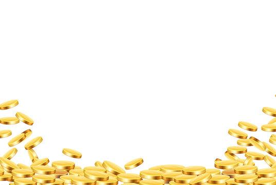 piles of coins for business promotion in ivestment or bitcoin