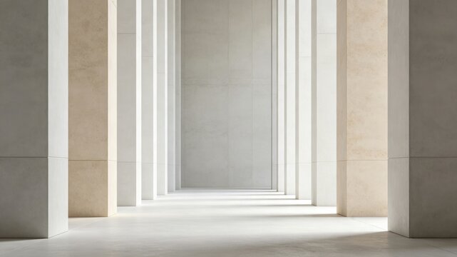A composition of perfectly vertical lines in a symmetrically balanced structure.