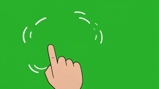 Hand gesture with thumbs up and speech bubble in vibrant green background